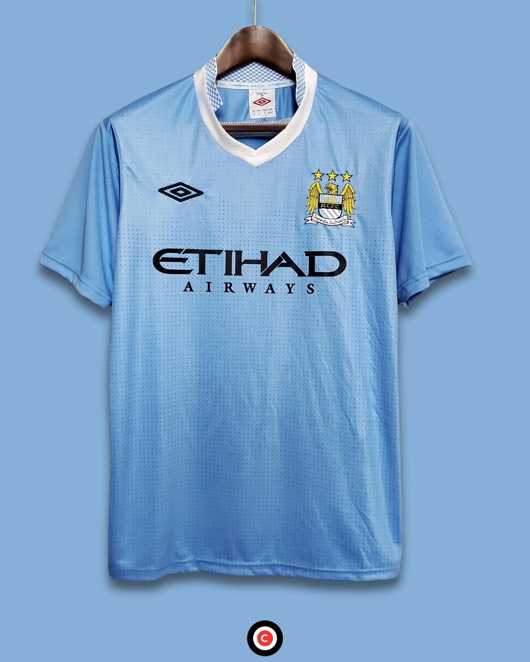 Manchester City 11/12 (Home Kit) - Premium  from CatenaccioDesigns - Just €60.99! Shop now at CatenaccioDesigns