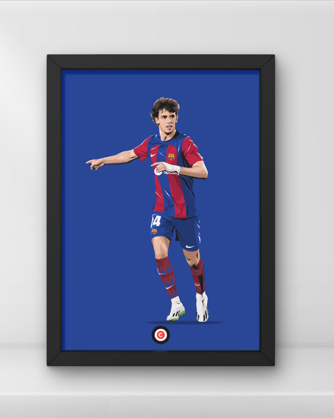 Joao Felix playing for FC Barcelona - Premium Sports collectibles from CatenaccioDesigns - Just €8.70! Shop now at CatenaccioDesigns