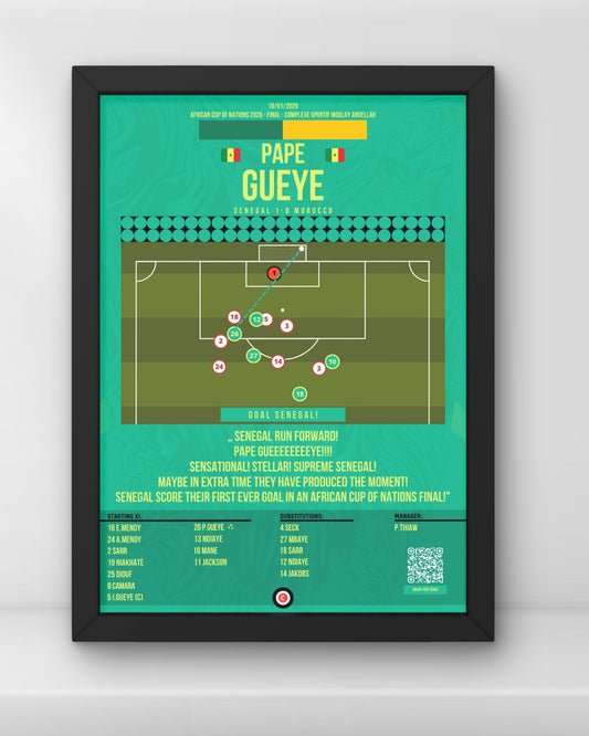 Pape Gueye winner goal vs Morocco - African Cup of Nations 2026 - Senegal