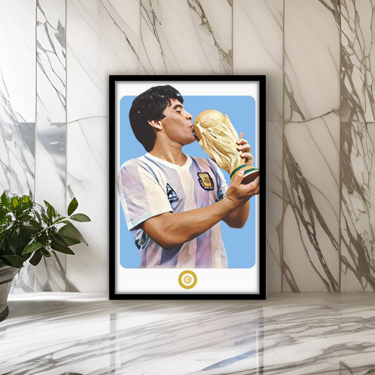 Diego Maradona Print- D10S - Premium  from CatenaccioDesigns - Just €14.50! Shop now at CatenaccioDesigns