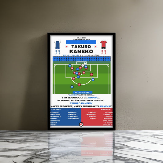 Takuro Kaneko vs Lokomotiva- 1. HNL 23/24- GNK Dinamo Zagreb - Premium  from CatenaccioDesigns - Just €9.50! Shop now at CatenaccioDesigns