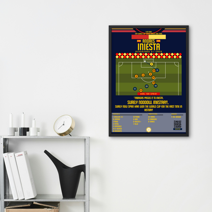 Andres Iniesta Goal vs Netherlands - FIFA World Cup 2010 - Spain - Premium  from CATENACCIO - Just €8.70! Shop now at CatenaccioDesigns