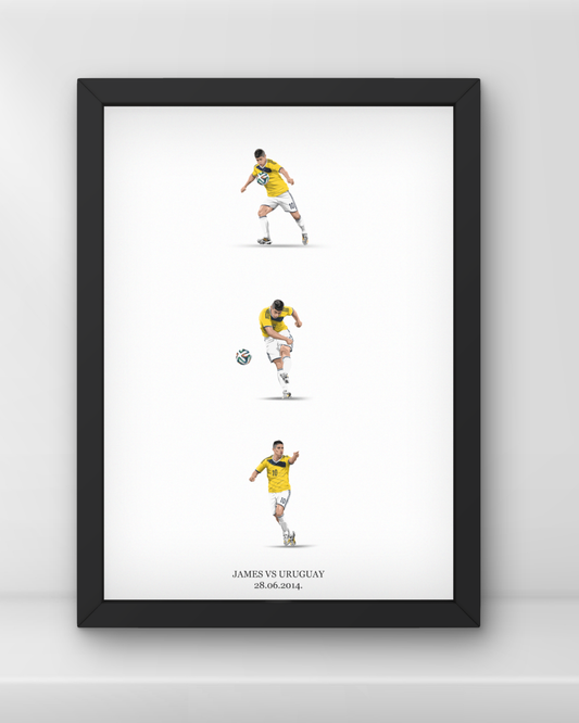 Moments of James Rodriguez's Goal vs Uruguay - FIFA World Cup 2014 - Colombia