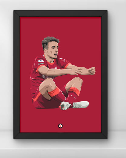 Diogo Jota Joystick Celebration Poster - Liverpool