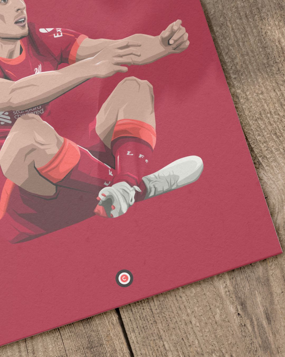 Diogo Jota Joystick Celebration Poster - Liverpool