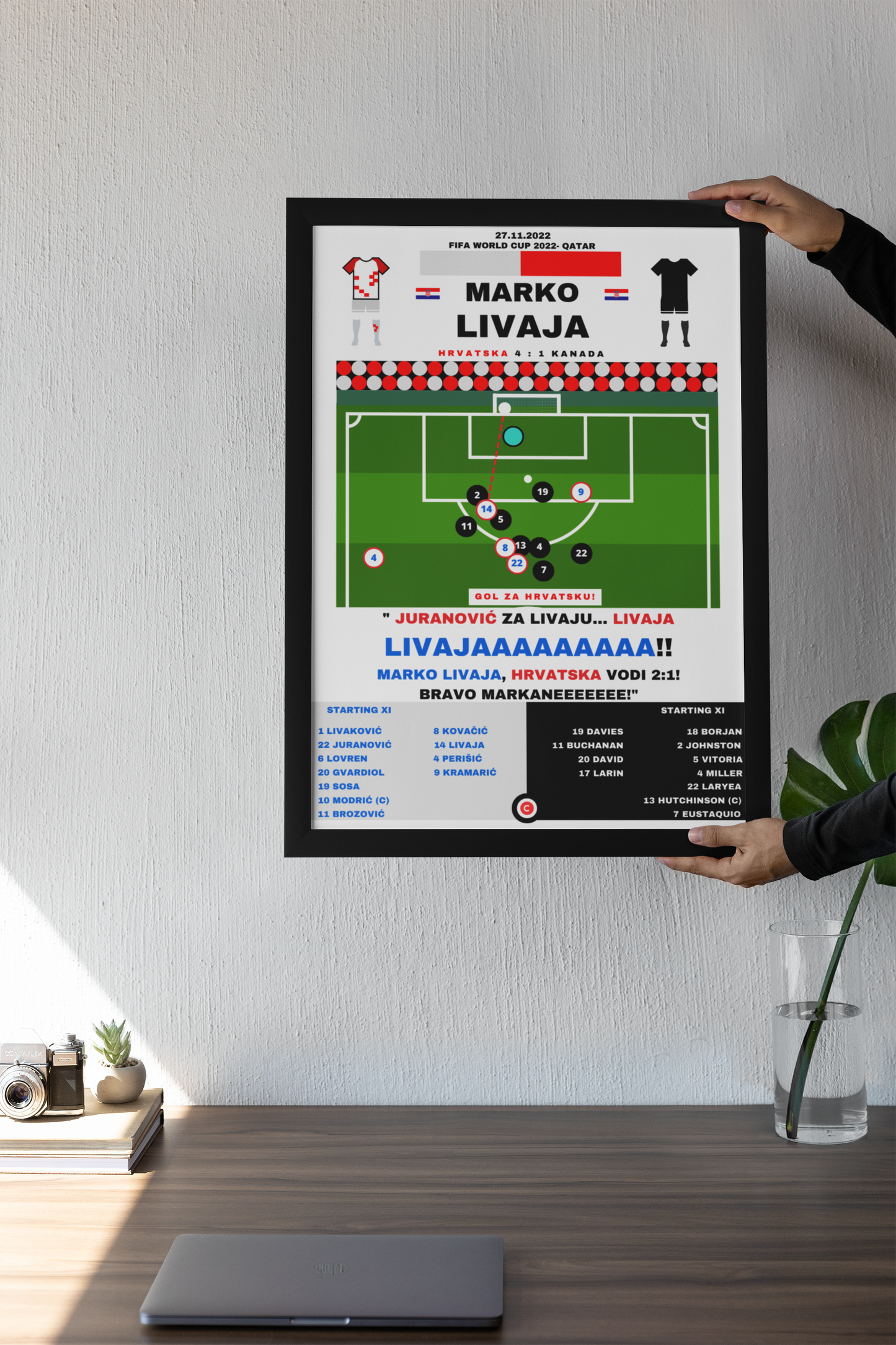 Marko Livaja vs Kanada- FIFA World Cup 2022 (Qatar)- Hrvatska - Premium  from CatenaccioDesigns - Just €14.50! Shop now at CatenaccioDesigns