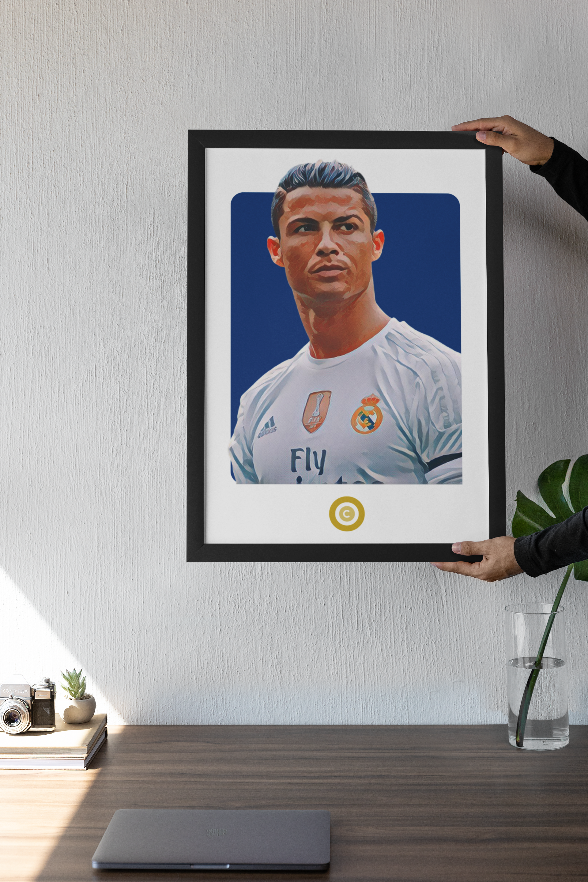 Cristiano Ronaldo Print- Galactico- Real Madrid - Premium  from CATENACCIO - Just €14.50! Shop now at CatenaccioDesigns