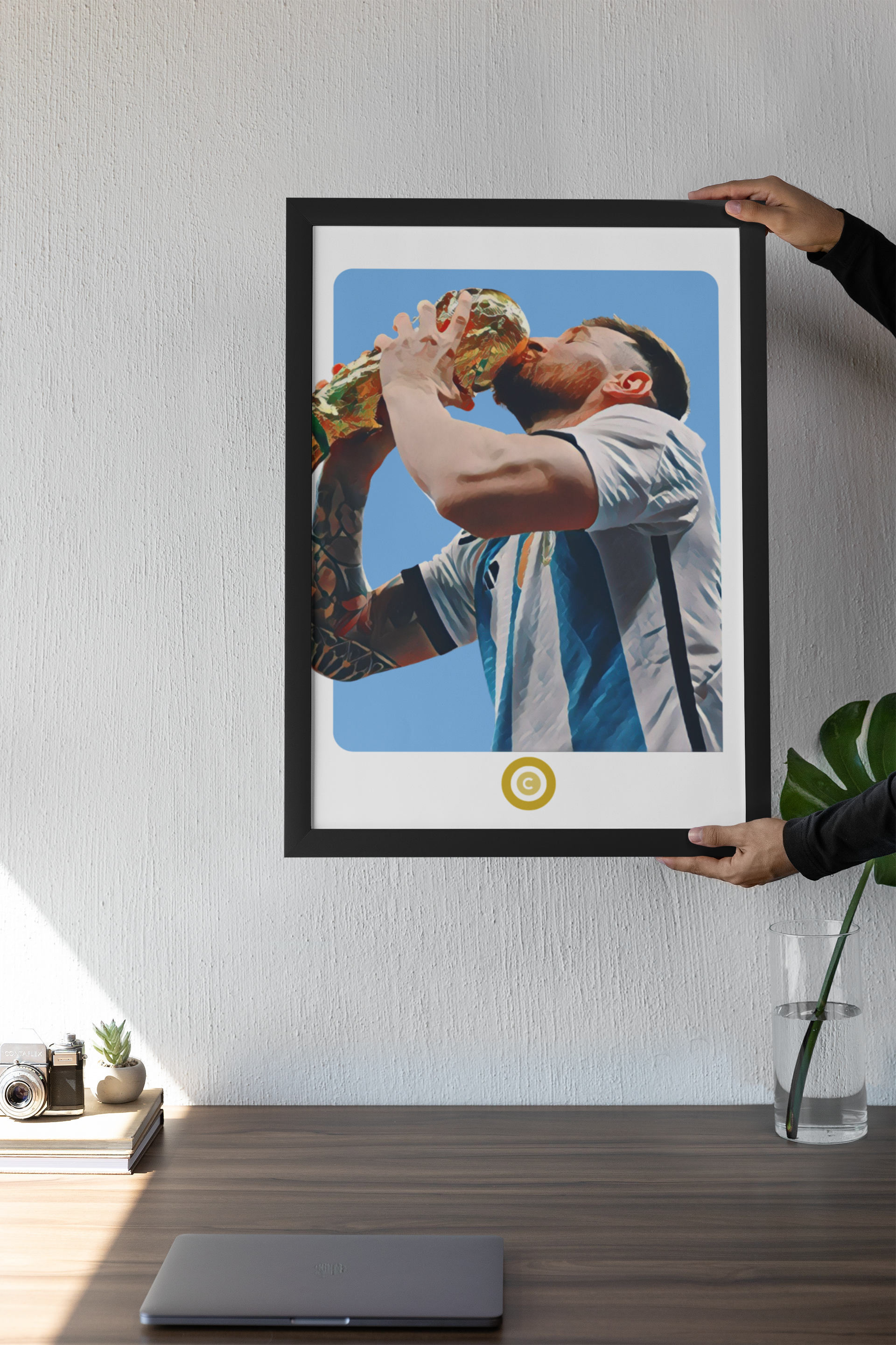 Lionel Messi Print - G.O.A.T - Argentina - Premium  from CATENACCIO - Just €14.50! Shop now at CatenaccioDesigns