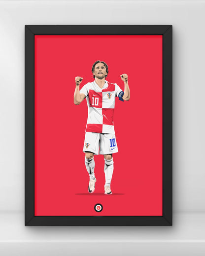 Luka Modrić celebration vs Italy- Euro 2024- Croatia - Premium  from CatenaccioDesigns - Just €14.50! Shop now at CatenaccioDesigns