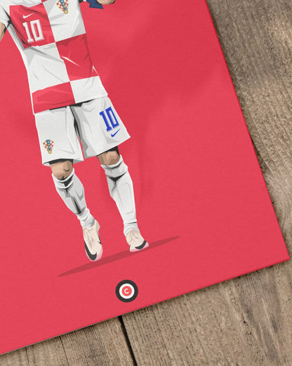 Luka Modrić celebration vs Italy- Euro 2024- Croatia - Premium  from CatenaccioDesigns - Just €14.50! Shop now at CatenaccioDesigns