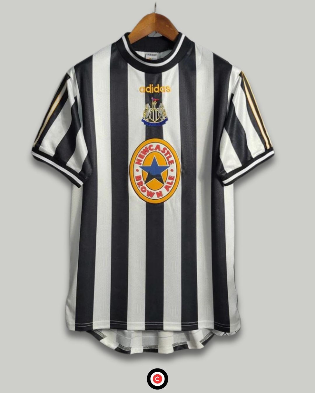 Newcastle United 95/96 (Home Kit) - Premium  from CatenaccioDesigns - Just €60.99! Shop now at CatenaccioDesigns