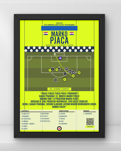 Marko Pjaca vs Qarabag- UEFA Champions League PlayOff- Dinamo Zagreb - Premium Sports collectibles from CatenaccioDesigns - Just €14.50! Shop now at CatenaccioDesigns