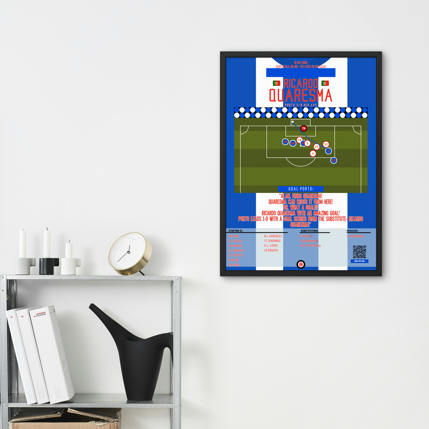 Quaresma legendary Trivela goal vs Rio Ave- Superliga 05/06- Porto - Premium  from CatenaccioDesigns - Just €8.70! Shop now at CatenaccioDesigns