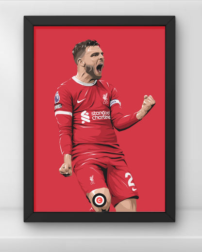 Andrew Roberston Celebration- Player Print- Liverpool