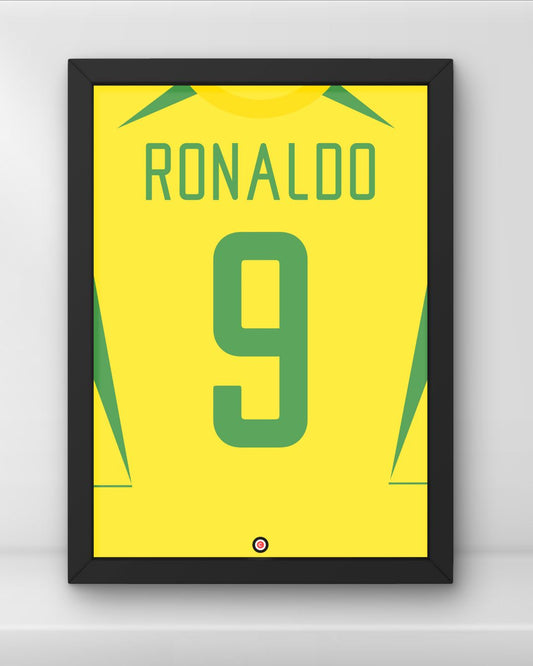 Ronaldo Nazario -  Brasil 2002 Kit Poster - Premium Sports collectibles from CatenaccioDesigns - Just €14.50! Shop now at CatenaccioDesigns