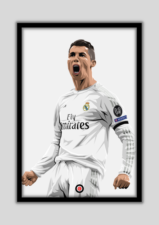 Cristiano Ronaldo celebration- Real Madrid - Premium  from CatenaccioDesigns - Just €14.50! Shop now at CatenaccioDesigns