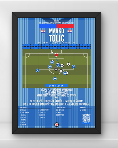 Marko Tolić vs Midtjylland- UEFA Champions League playoff- Slovan Bratislava - Premium Sports collectibles from CatenaccioDesigns - Just €14.50! Shop now at CatenaccioDesigns