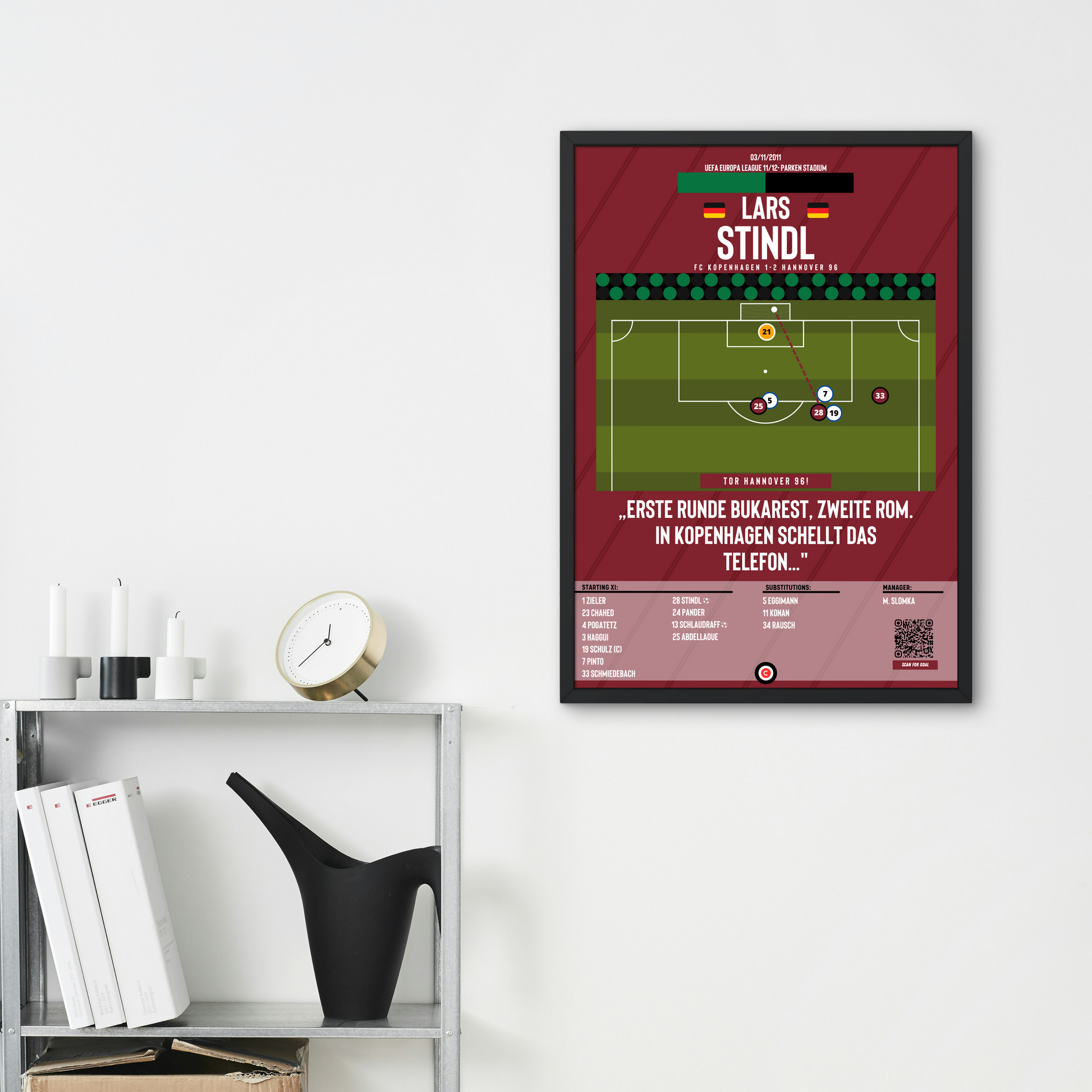 Lars Stindl vs Kobenhavn- Europa League 11/12- Hannover 96 - Premium Sports collectibles from CatenaccioDesigns - Just €14.50! Shop now at CatenaccioDesigns