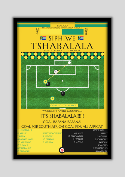 Tshabalala scores the first goal of the 2010 World Cup- South Africa - Premium  from CatenaccioDesigns - Just €14.50! Shop now at CatenaccioDesigns