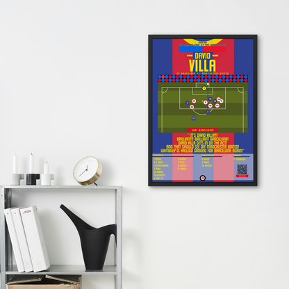 David Villa vs Manchester United- UEFA Champions League 2011 Final- FC Barcelona - Premium Sports collectibles from CatenaccioDesigns - Just €14.50! Shop now at CatenaccioDesigns