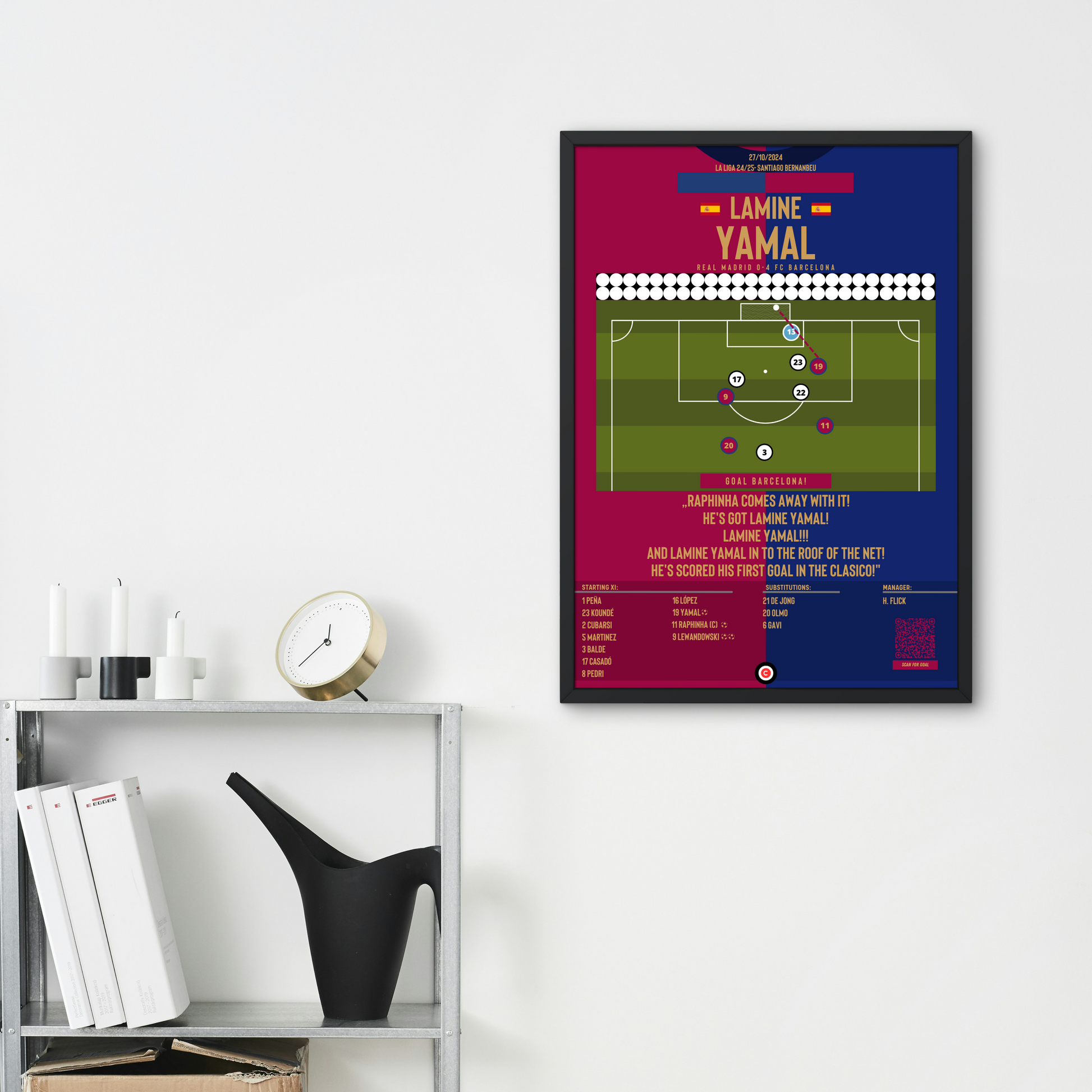 Yamal becomes the youngest goalscorer in "El Clasico" history!- FC Barcelona - Premium Sports collectibles from CatenaccioDesigns - Just €8.70! Shop now at CatenaccioDesigns